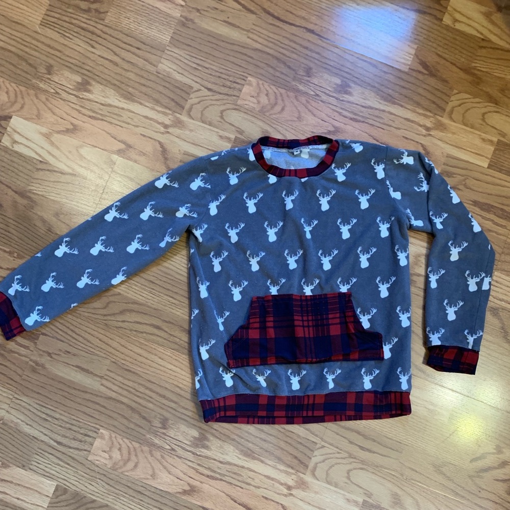 Handmade French Terry and Brushed Poly Top